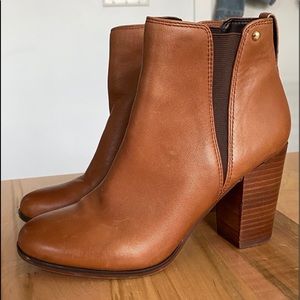 Aldo Ankle Bootie Cognac Size 7